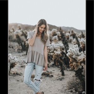 Jax and Lennon Peplum Tshirt